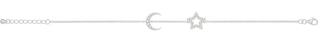 Bracelet de charm femme plaqué rhodium argent 925 TRS31068