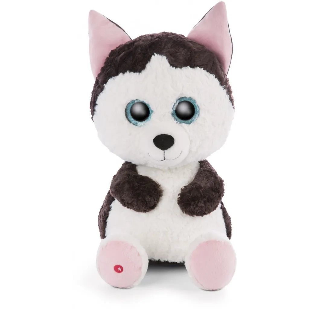 Husky Barkley Glubschis 45cm - Peluche Douceur Premium aux Yeux Bleus XL