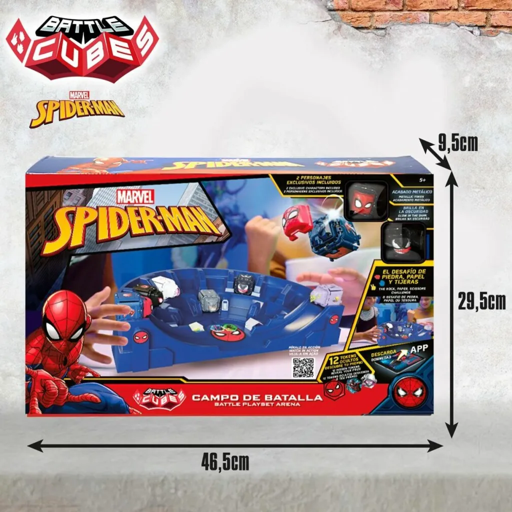 Jeu de Cubes de Combat Spiderman : Pack de Duel Interactif Marvel