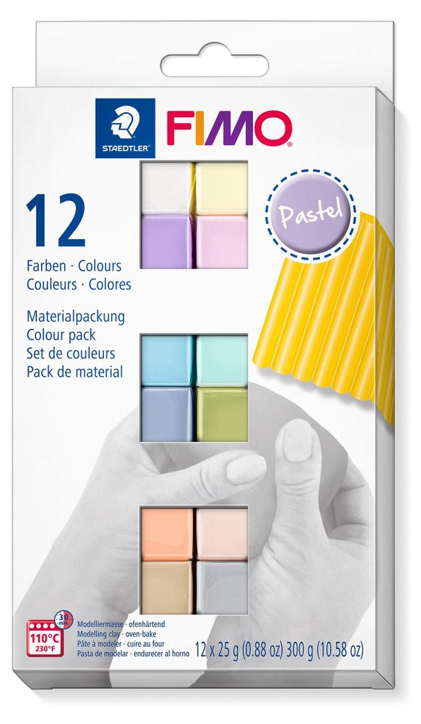 Fimo Soft Modellierm.-Set 12 Farben Pastel Obrázek produktu 
