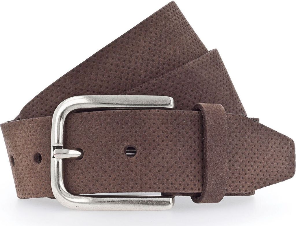 Vanzetti Leder Gürtel 40mm Leather Belt W100 Dark Brown braun