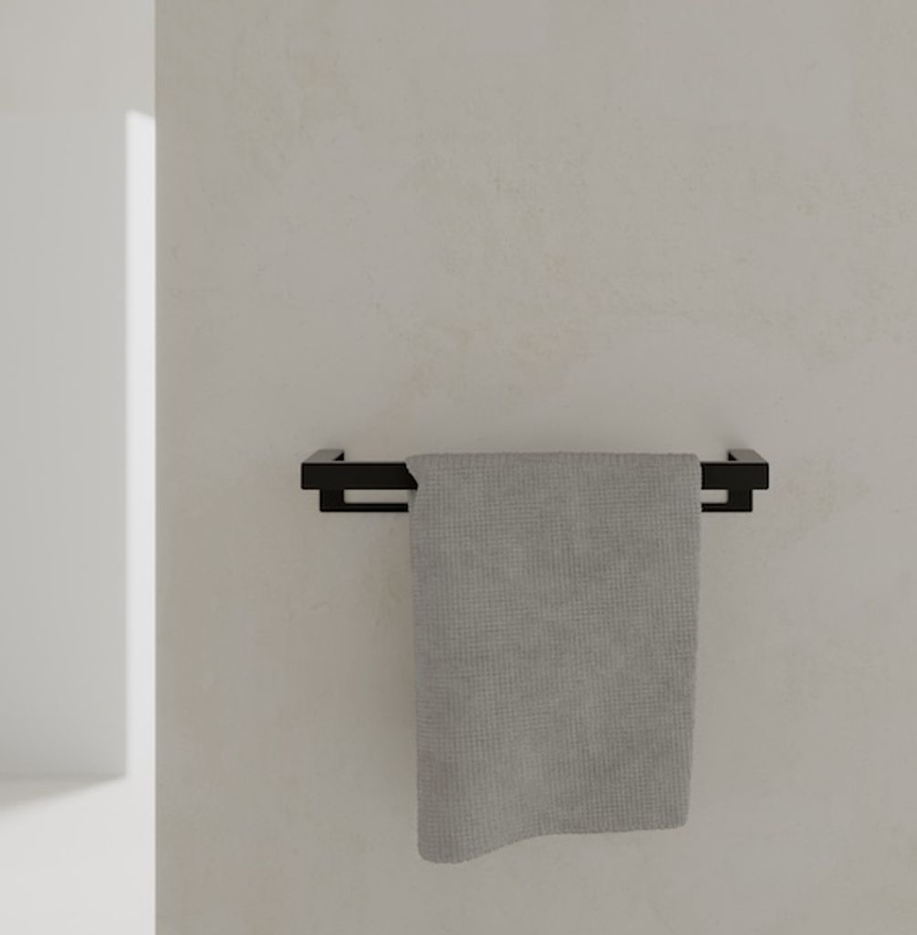 Handtuchhalter aus Edelstahl in Schwarz/Weiß/Grau minimalistisches Design von Fink, Farbe:Weiß, Größe:Medium