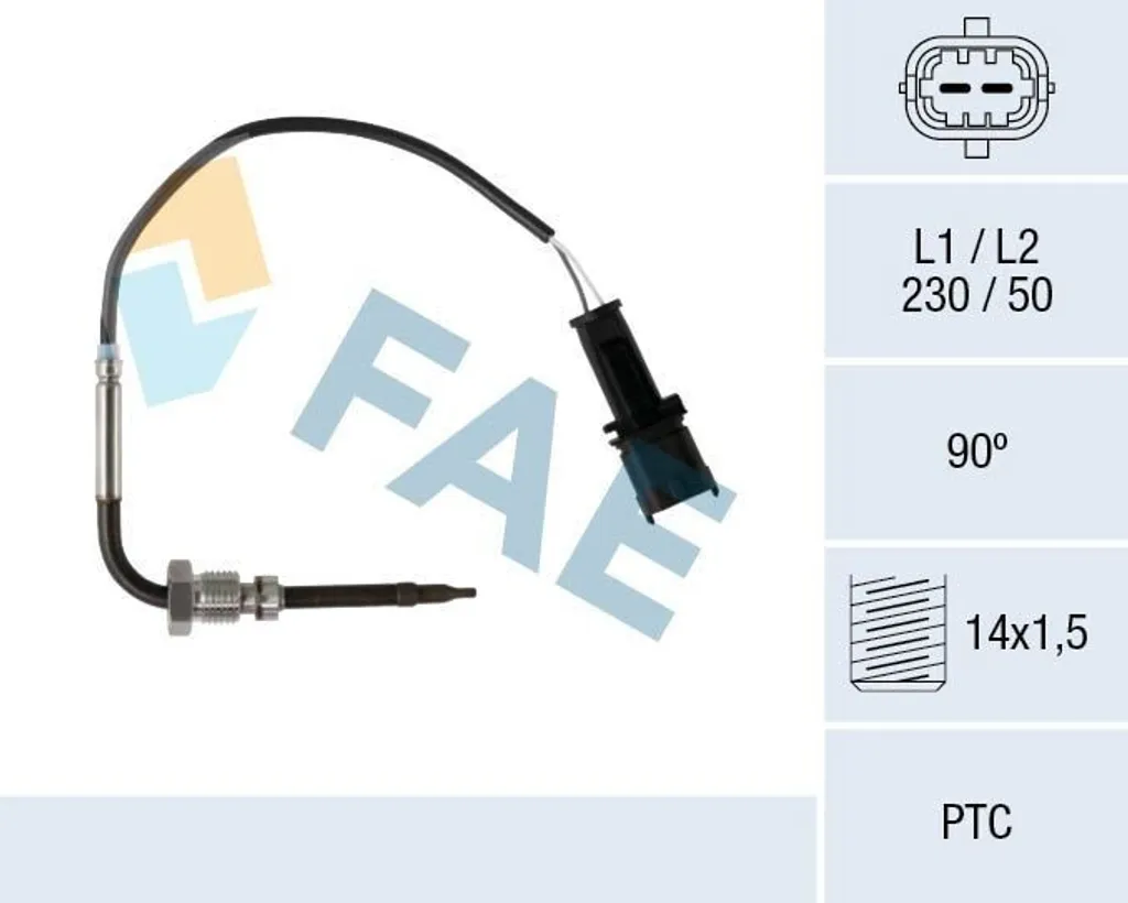 Sonde de température échappement FIAT GRANDE PUNTO 1.3 1.9 D Multijet