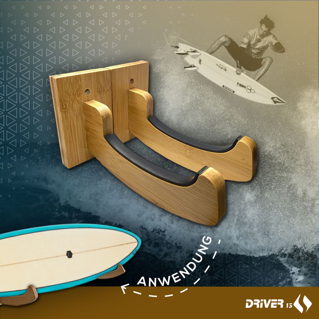 Driver13 ® SUP Surfboard Holz Wandhalterung Kaufland.de