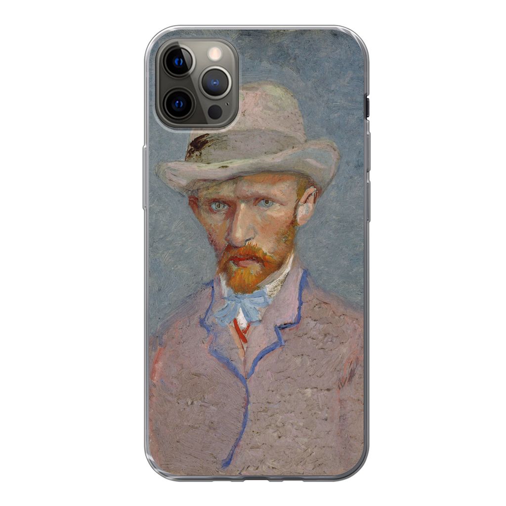 MuchoWow Handyhülle Schutzhülle Hülle für iPhone 13 Pro Max Selbstporträt - Vincent van Gogh Silikon Softcase Handy Hülle - Mobiltelefon