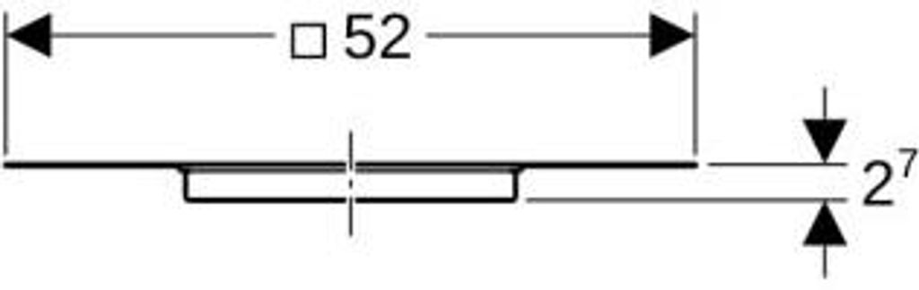 Geberit 359119001 Pluvia Anschlussblech universell