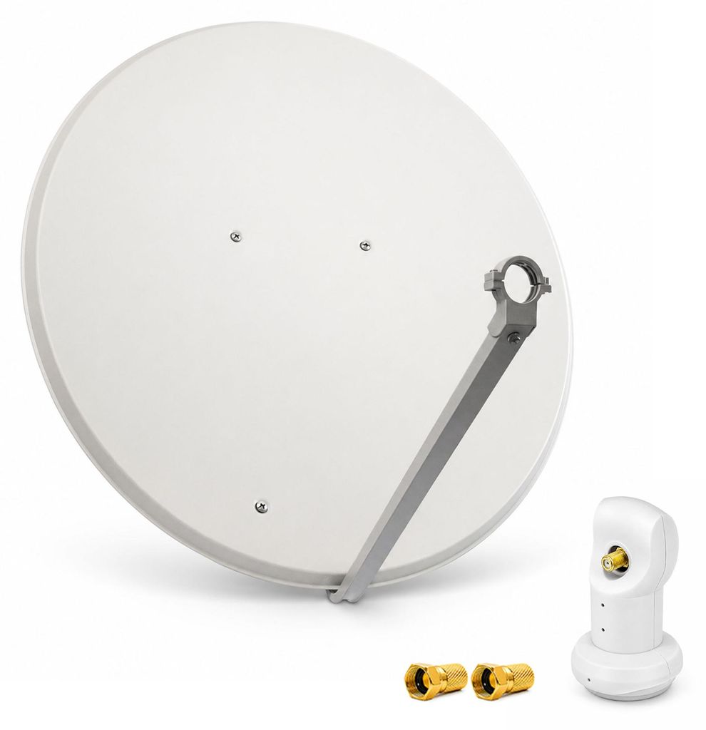 PremiumX SAT Anlage 100cm Satellitenschüssel Single LNB 2x Produktbild 