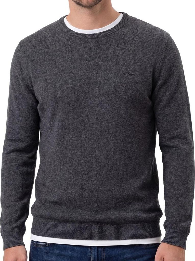 s.Oliver Basic Pullover Angenehm weiches Material , Regular Fit mit Rundhalsausschnitt, Vielseitig kombinierbares Basic