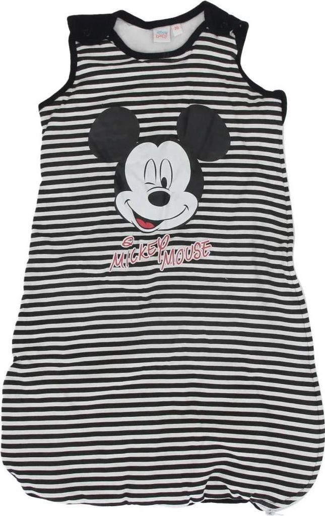 Disney Mickey Maus Babyschlafsack Schlafsack leicht wattiert – Schwarz / 70 cm