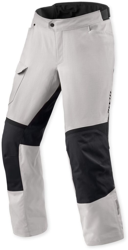 Revit Convergent H2O wasserdichte Motorrad Textilhose, silber/schwarz, Short M