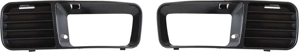 Paire de Grilles Antibrouillard Avant pour VW Polo Classic Caddy Noir ABS