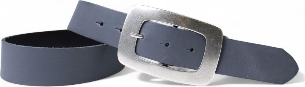 FRONHOFER Damen Ledergürtel 4 cm mit großer Gürtelschnalle in altsilber, echt Leder