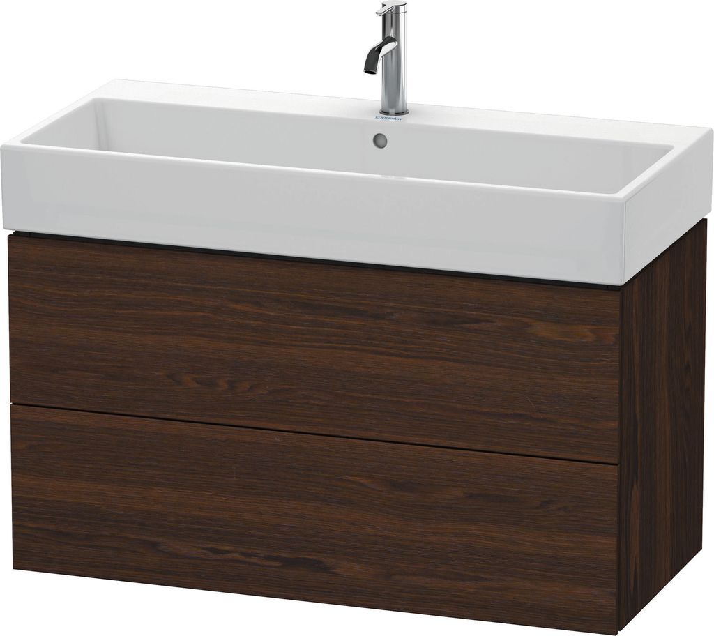 Duravit L-Cube Waschtischunterbau wandhängend, 2 Schubkästen, 984x544x459mm, LC627806969