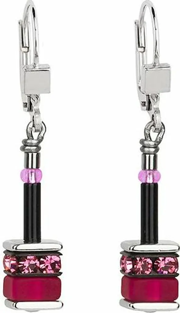 Boucles d'oreilles GeoCUBE® hypoallergéniques Polaris Strass légères