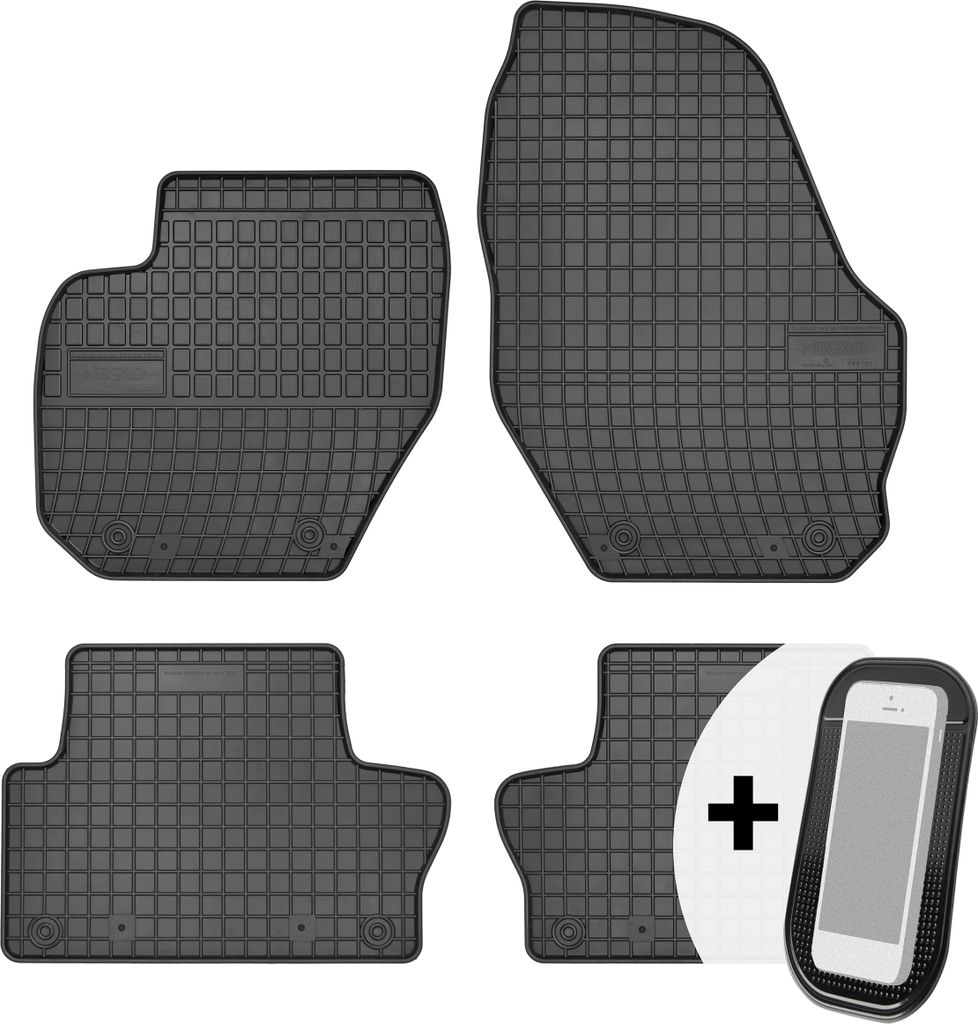 Gummimatten Auto Fußmatten Automatten Passgenau 4-teilig Set - passend für Volvo XC60 2008-2017