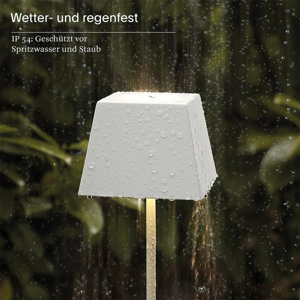 Lampe de Table Sans Fil pour Terrasse et Salon IP54 Blanc Sigor Mini - 3