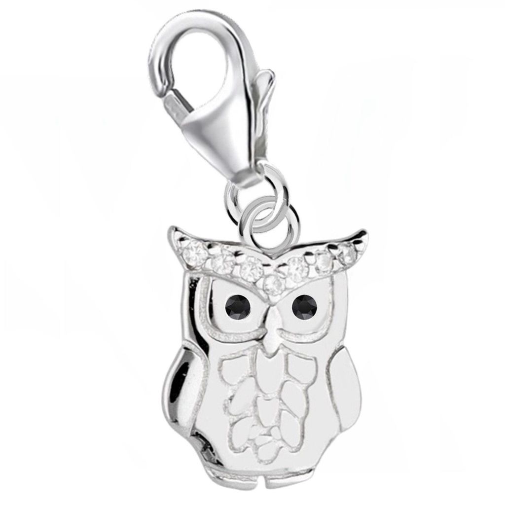 Eule Charm Anhänger – Symbol für Weisheit, Schutz & Natur I Echtsilber