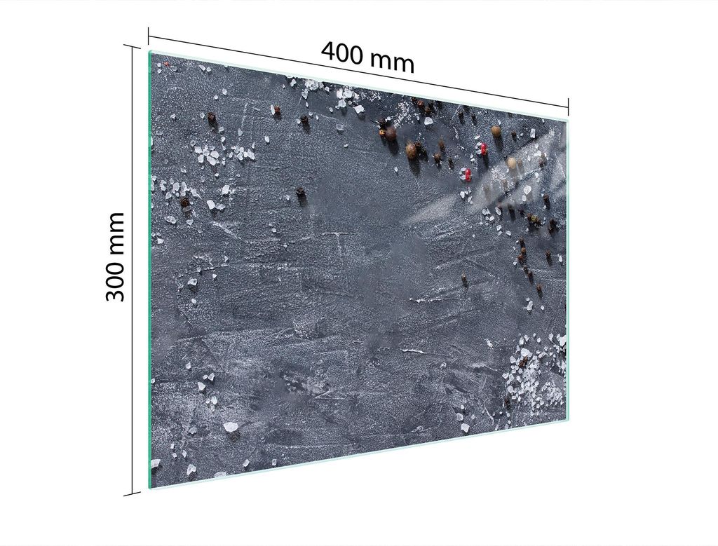 Schneidebrett Herdabdeckplatte Multiglasschneidplatte 40x30 cm Schiefer Küche