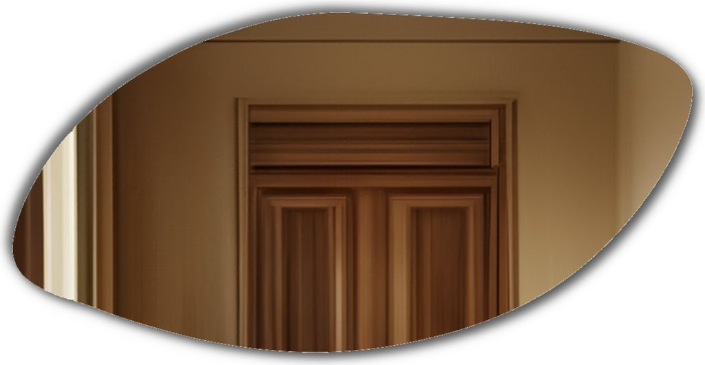 Unregelmäßiger LED-Badspiegel - 160x80 - MASKAT Vertikal, mit Beleuchtung