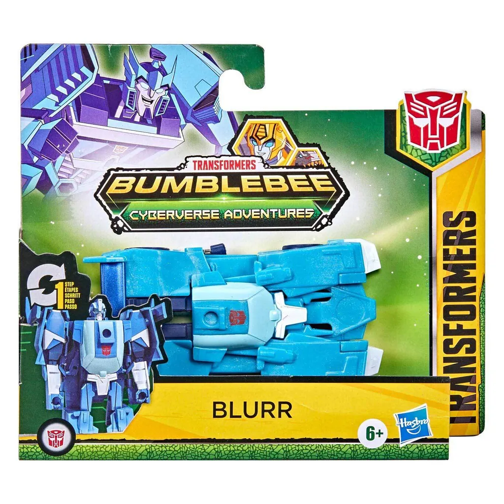 Hasbro Transformers Cyberverse Blurr : Figurine Robot de Course 14cm