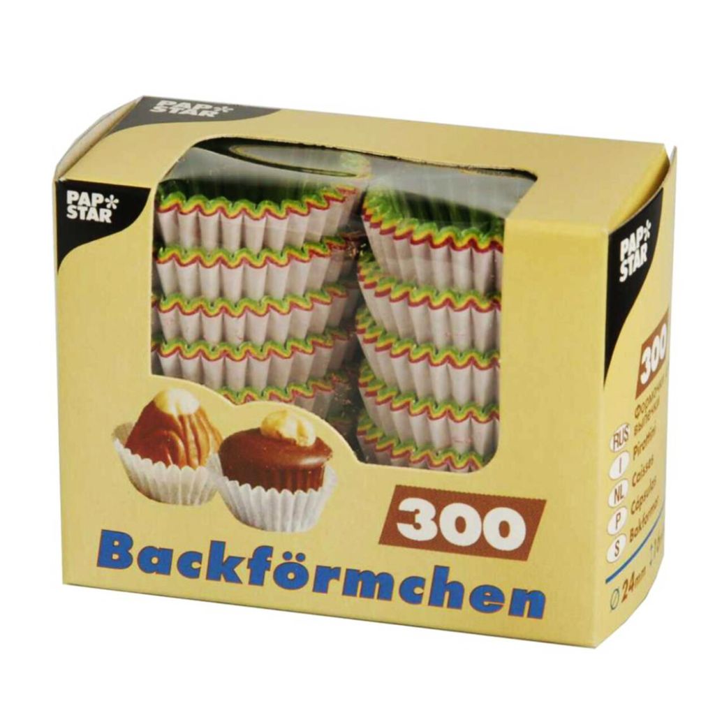 Papstar Mini Backförmchen Pralinenförmchen farbig sortiert Produktbild 
