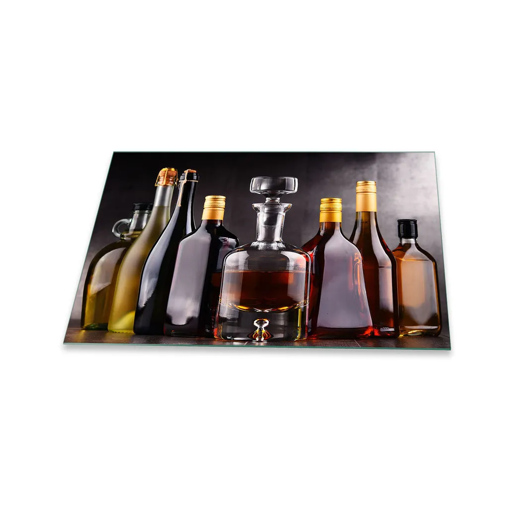 Piastra di copertura per piano cottura in ceramica 1 pezzo 80x52 Retro brown cover glass splashback