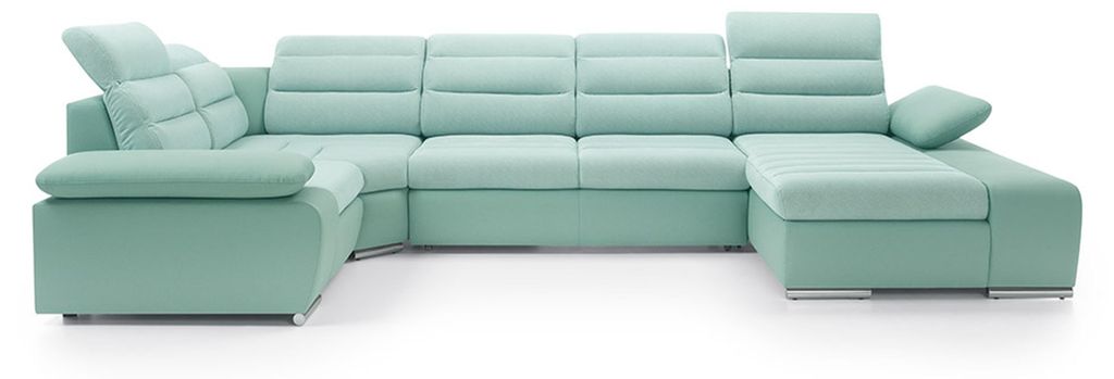 Ecksofa U Form Sofa Couch Design Couchen Polster Textil Modern Eck