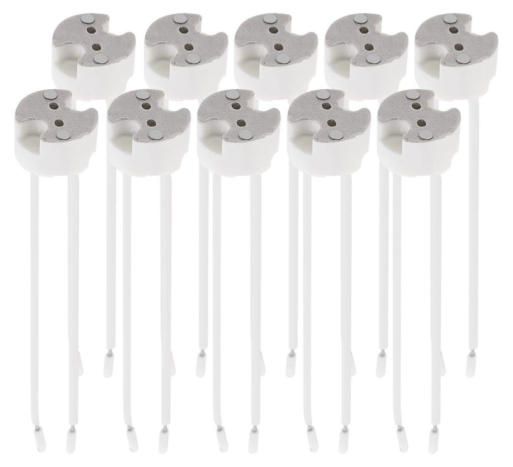 kwmobile 10x GU5.3 Fassung mit 12V Kabel - MR16 Bauform - Produktbild 