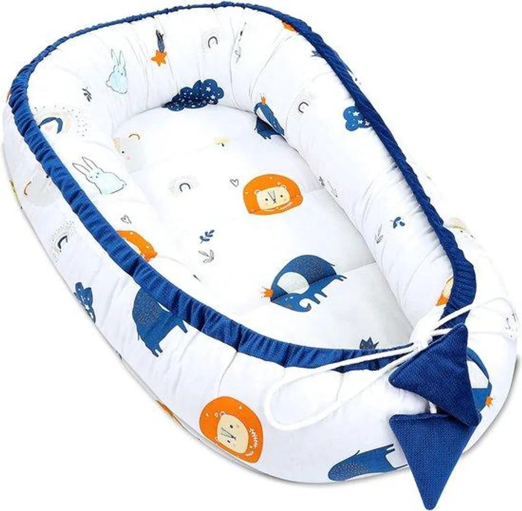 Coussin pour lit bébé anti-tête plate en mousse à mémoire de forme