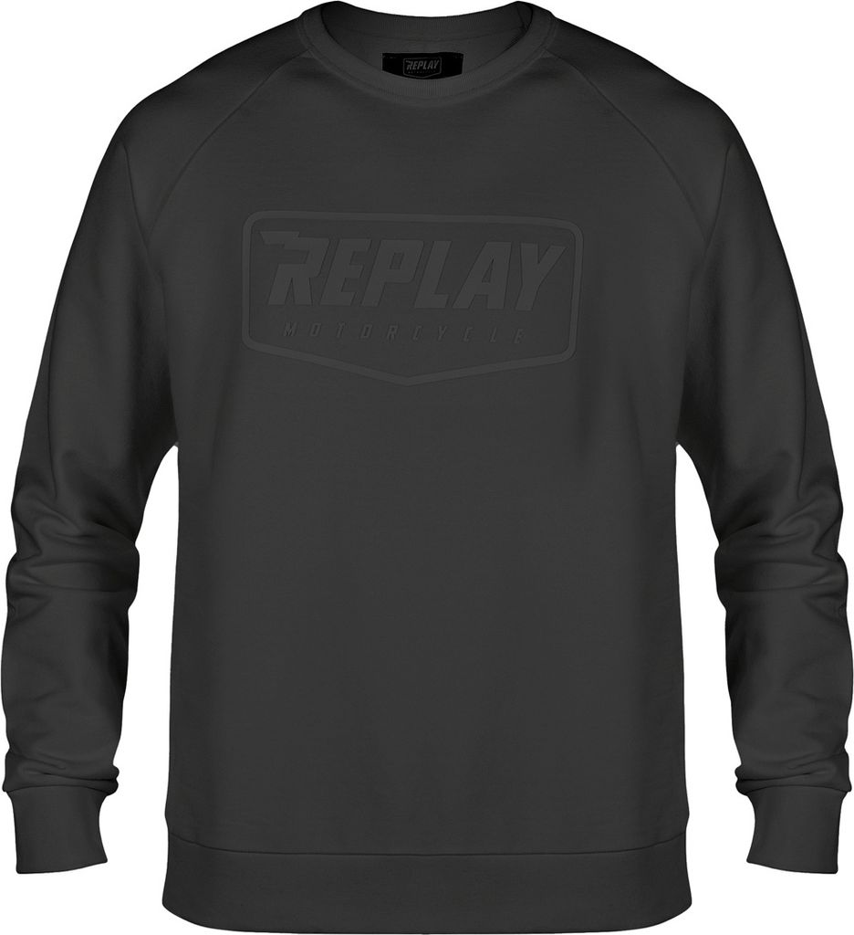 Replay Logo Sweater, schwarz, XS