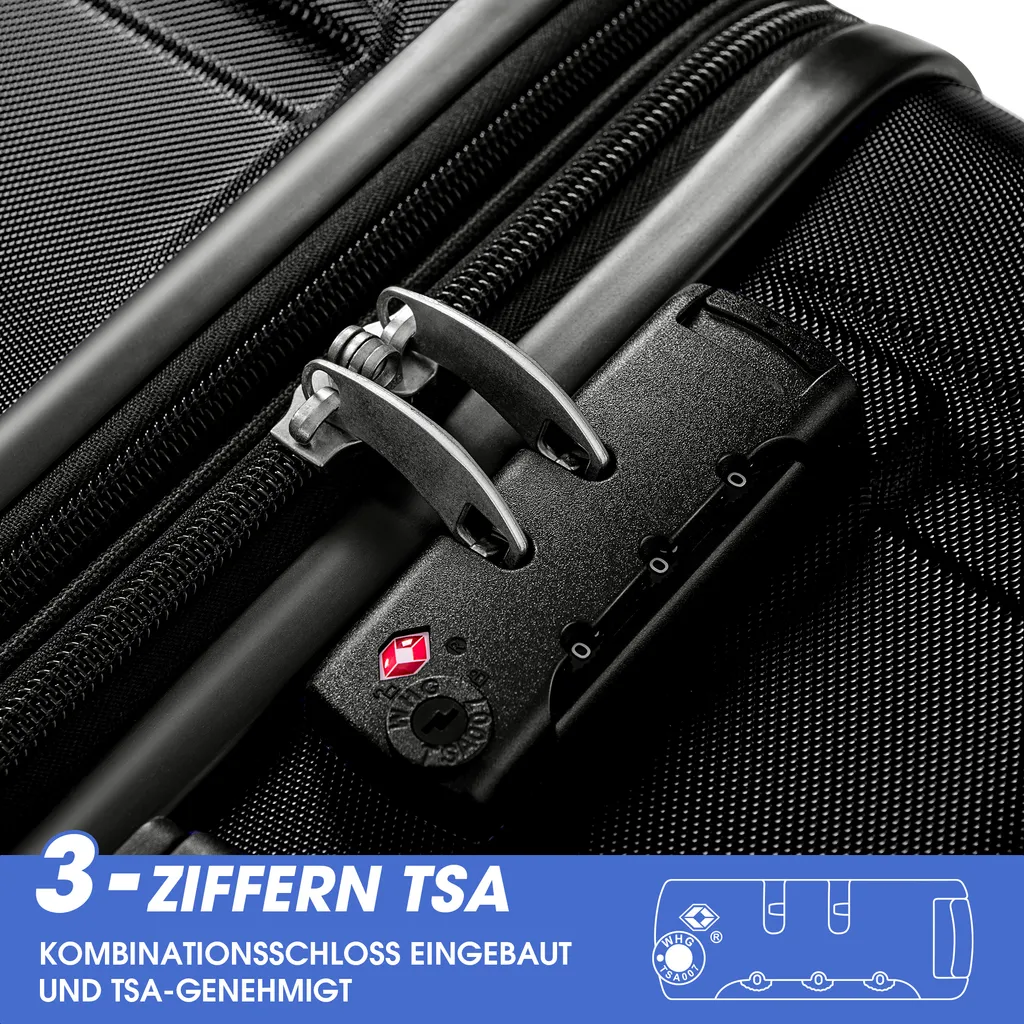 Valise rigide extensible et résistante pour soute et cabine avion