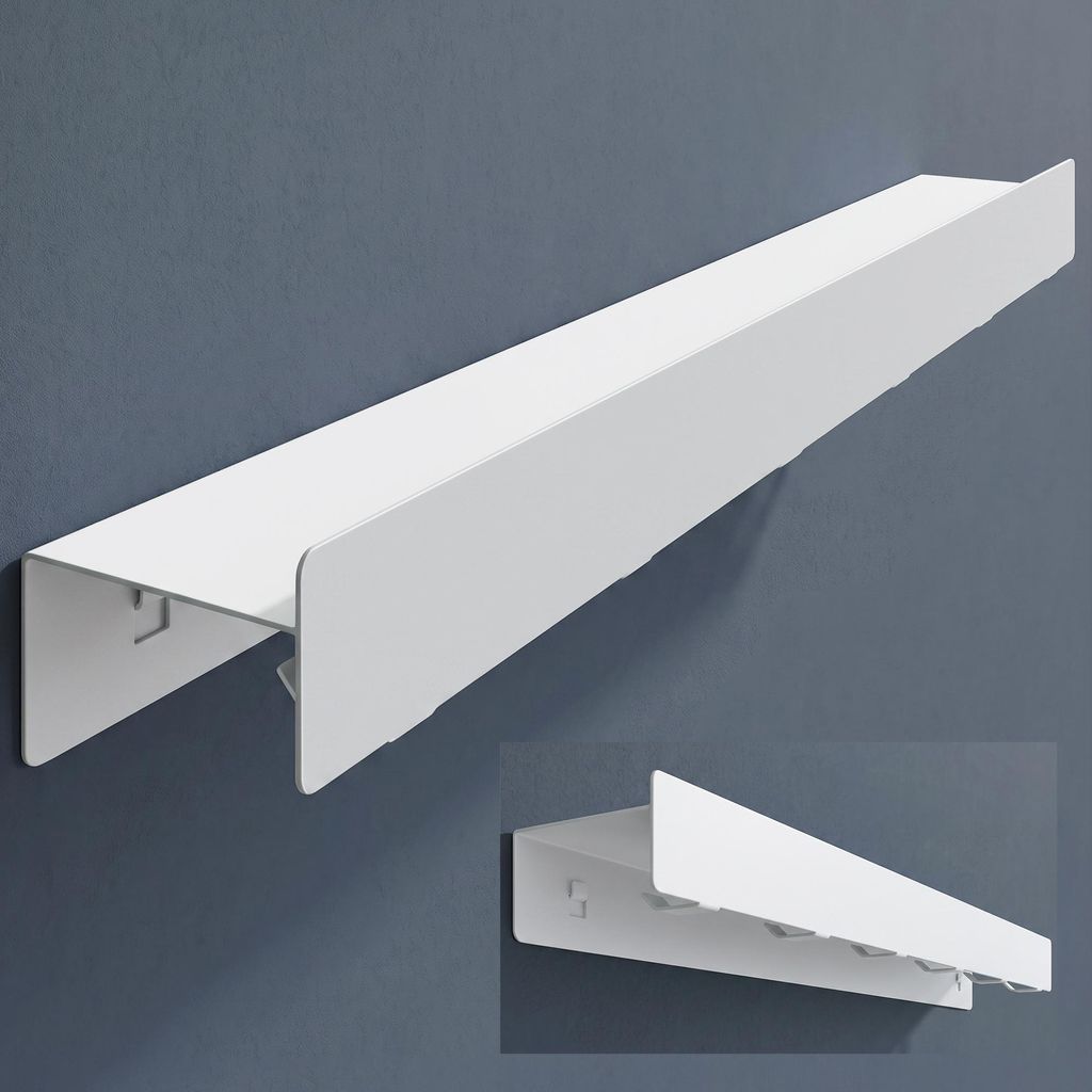 doporro Wandgarderobe mit Ablage, Garderobenleiste 60 cm Produktbild 