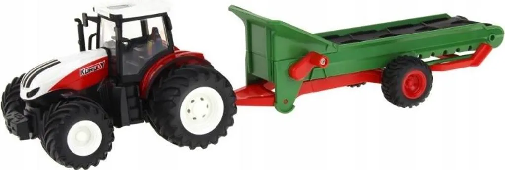 Tracteur R/C avec remorque de 49cm réaliste pour transporter des récoltes