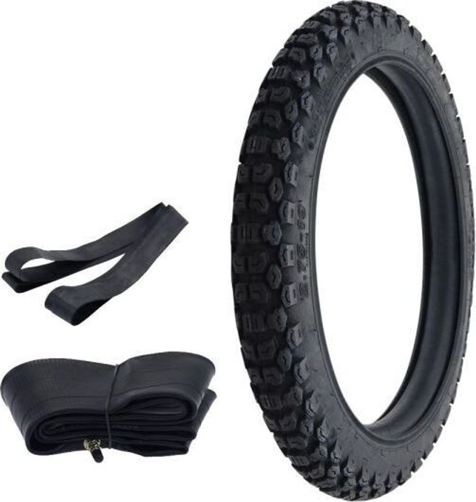 Enduro Reifen/Schlauch/Felgenband Set Kenda K270 2.75-19 43P TT für Zündapp Hai Simson S53 OR Vorn 2 3/4-19