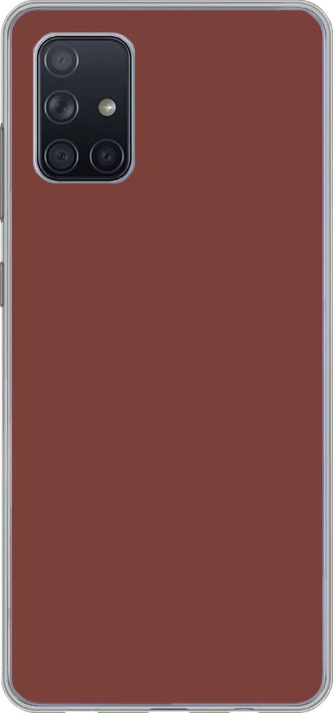MuchoWow Handyhülle Schutzhülle Hülle für Telefoonhoesje Samsung Galaxy A51 5G Palette - Rot - Innenbereich Silikon Softcase Handy Hülle - A...