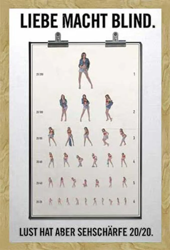 Poster Shinsuke L'amour rend aveugle : kit cadre hêtre sans bris de verre