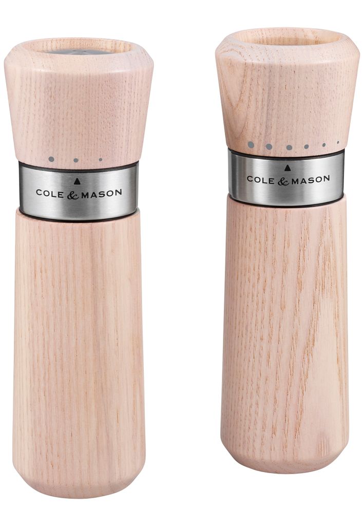 Cole & Mason Mühlen 2er-Set mit hochwertigen Präzisionsmahlwerken Asche One Size