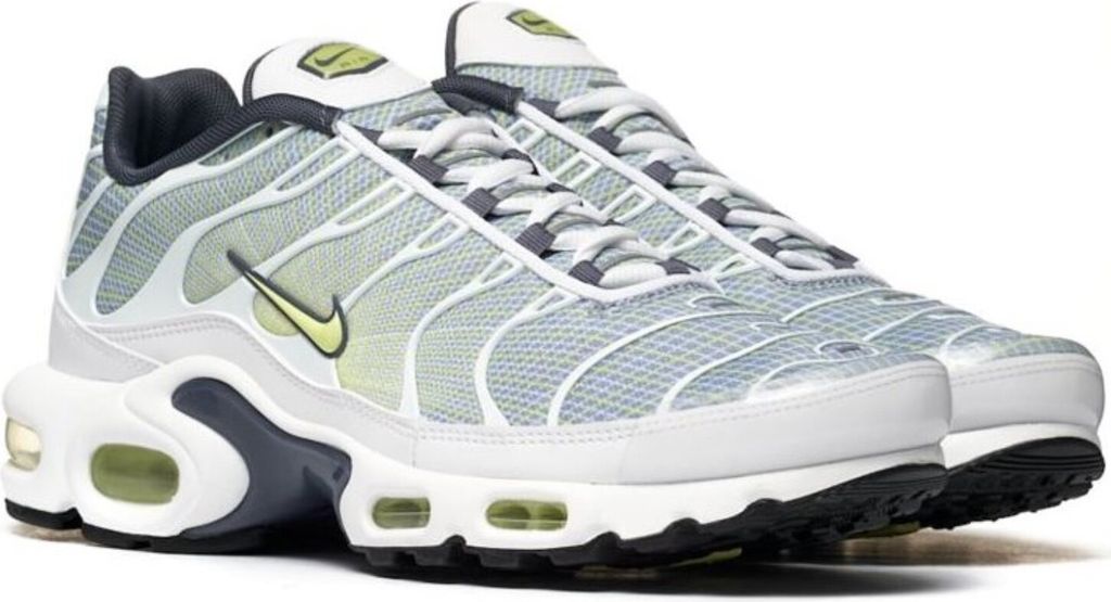 Nike Air Max Plus TN Wave Grid Pebble Grey Lime Steel Uomo Immagine del prodotto 
