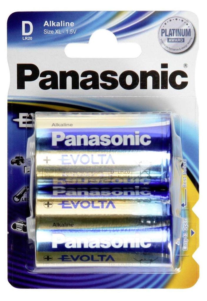 Panasonic Evolta LR20EGE - Batteria 2 x D - Alcalina Immagine del prodotto 