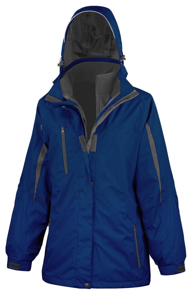 Result - "Journey" Jacke 3 in 1 für Damen FK2977 (46 DE) (Marineblau/Schwarz)