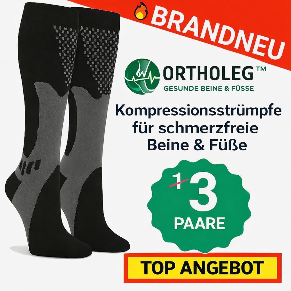 OrthoLeg™ Kompressionsstrümpfe Stützstrümpfe Spezial 3 Paar Produktbild 
