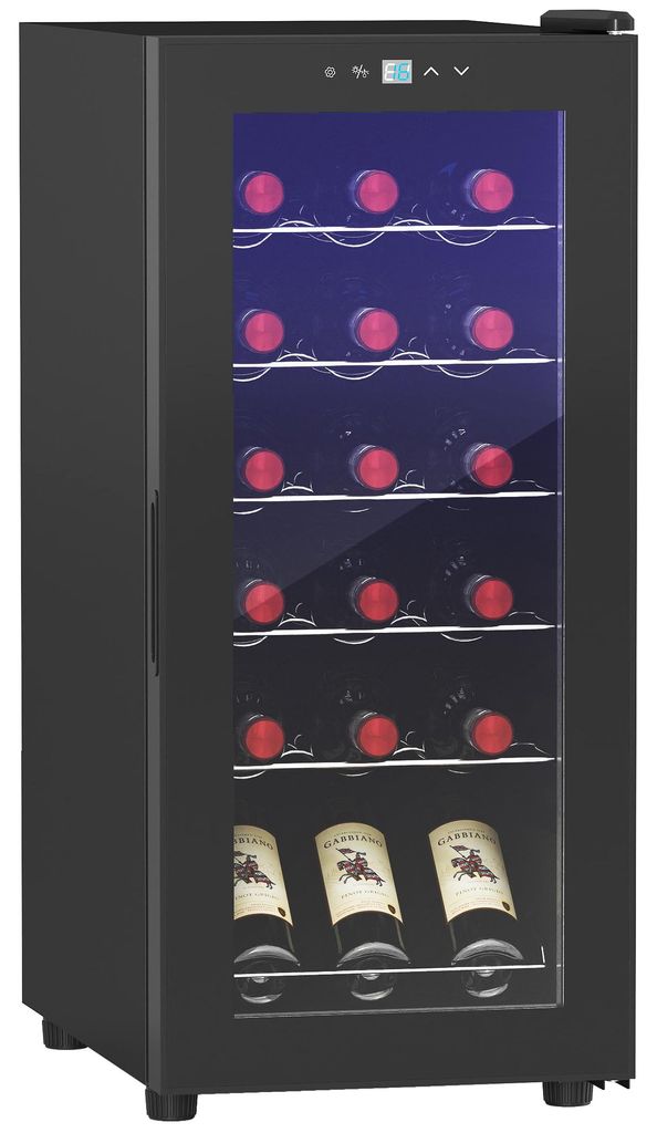 Weinkš¹hlschrank. leise. 5-18¡ãC. Touchscreen. Beleuchtung. 34.5x45x78cm. Schwarz