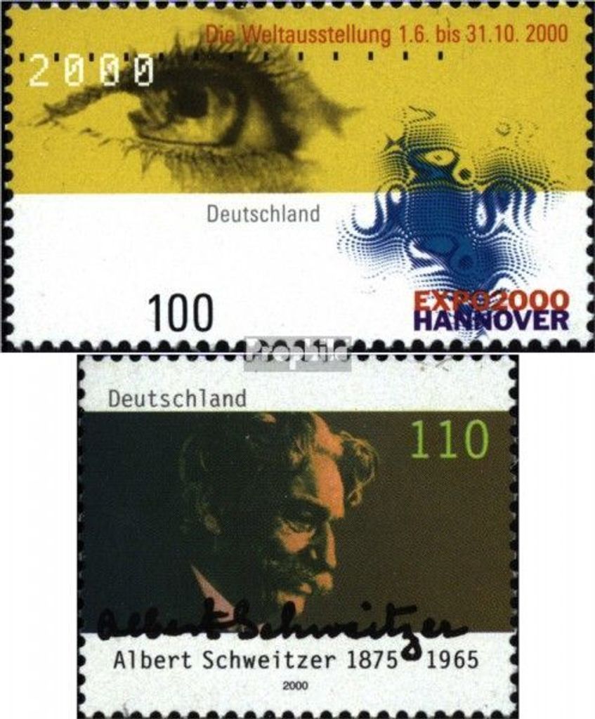 Briefmarken BRD (BR.Deutschland) 2000 Mi 2089,2090 Produktbild 