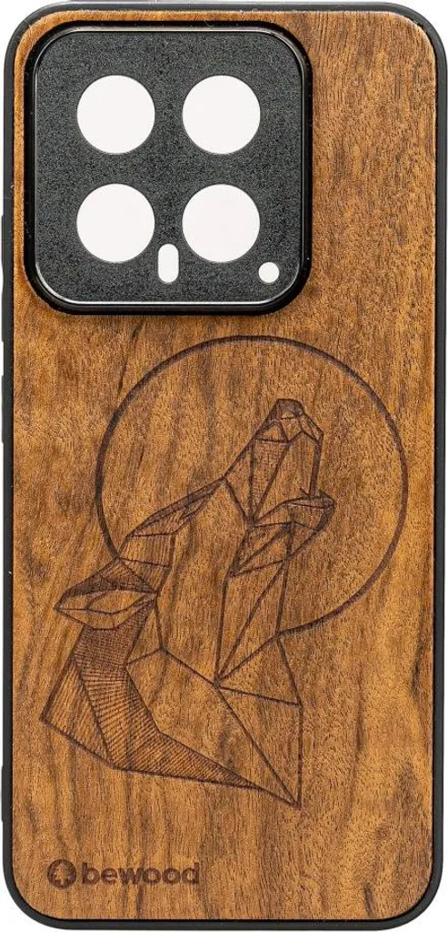 Custodia in legno Bewood per Xiaomi 14 Pro WOLF IMBUIA