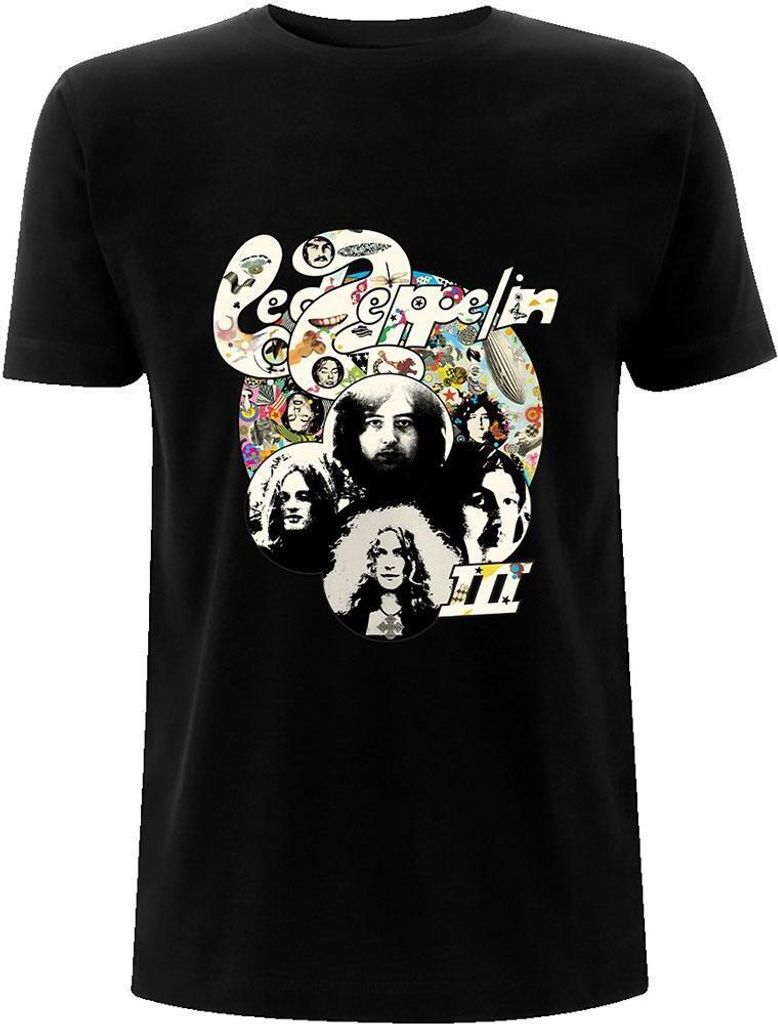 Led Zeppelin - "Photo III" T-Shirt für Herren/Damen Uni RO1525 (L) (Schwarz)