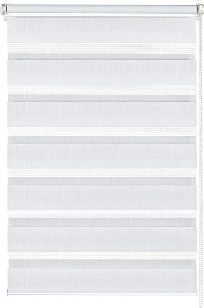 Store DuoRollo transparent et invisible blanc 100x150 sans perçage