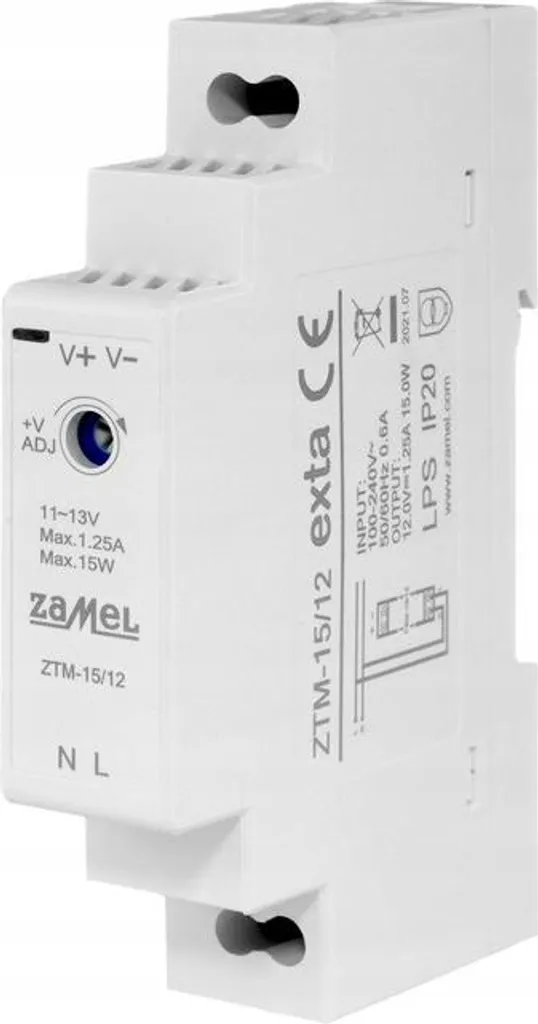 Alimentatore ZTM-15-12 12V-DC-15W | Protezione e Affidabilità