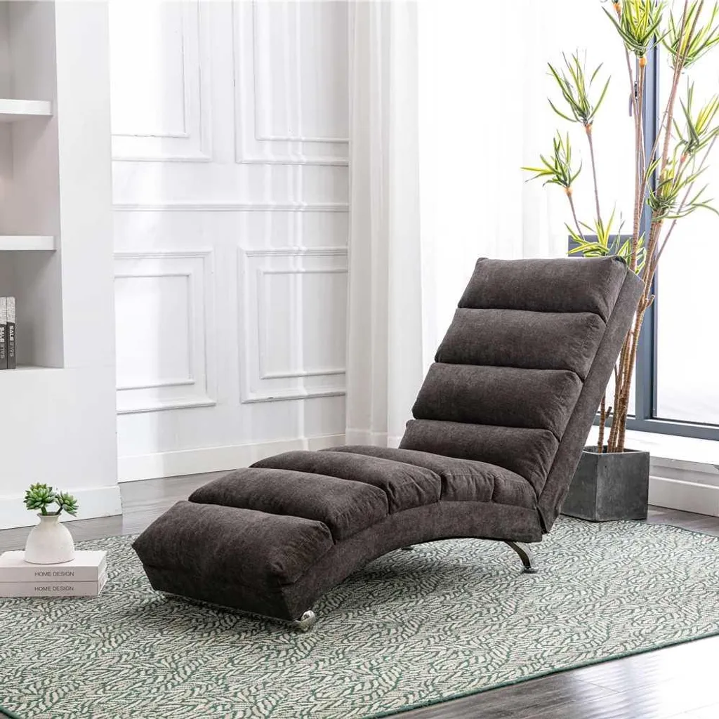 Chaise longue rembourrée AIORBER avec soutien du corps et vibrations