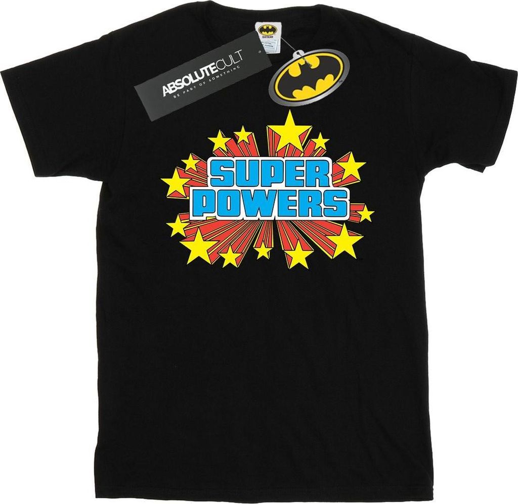 DC Comics - "Super Powers" T-Shirt für Damen BI19235 (XXL) (Schwarz)