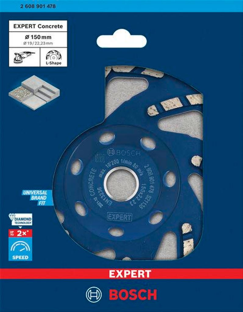 EXPERT Concrete Topfscheibe, 150x22,23x4,5 mm
